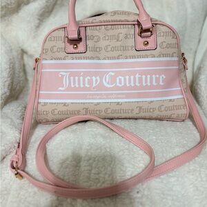 Juicy Couture Pink and Beige Satchel